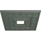 Ekena Millwork Eris Medallion (Canopies up to 9 7/8"), 18"W x 18"H x 3 1/2"ID x 1 1/8"P, Cloud Burst Crackle CM18ERCBC - alternate 3